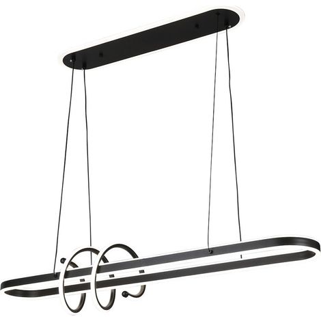Suspension Black Paper 185 W 16380 lm 3000–6000 K 100 x 19 cm, éclairage d'ambiance avec télécommande (1/2)