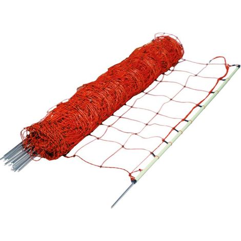 EuroNetz Gallagher rete per capra arancio altezza 105 cm 1 punta con 14 picchetti lunghezza 50 m