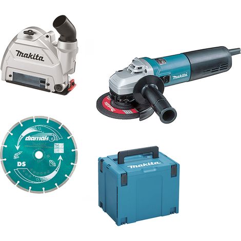 Makita 9565CRJX2 Smerigliatrice angolare 1400W AVT 125/115mm &ndash Velocità fissa + Cuffia (1/4)