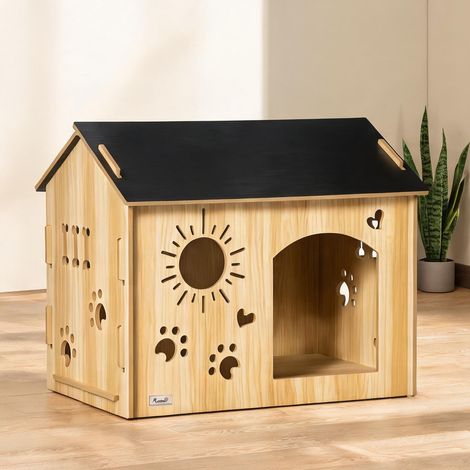 Couchage pour chien rovere Nero en MDF 69 x 50 x 58,5 cm (1/5)