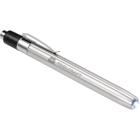TOOLCRAFT TO-7429866 LAMPE STYLO À PILE(S) ARGENT (1/5)