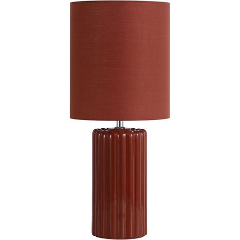 Lampe de table orange Groove céramique - EU22353OR (1/4)
