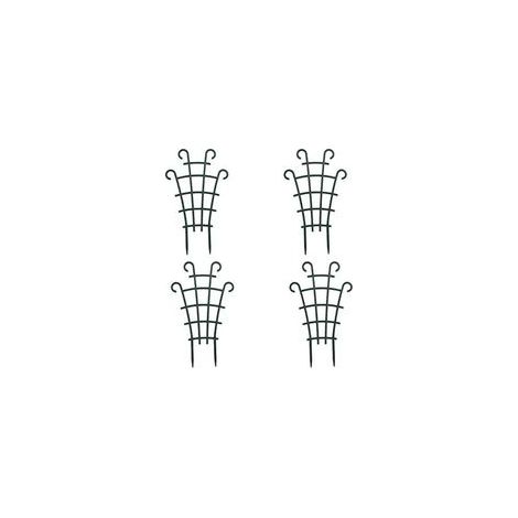 lot de 4 Tuteur pour plantes en pot, petit tuteur empilable pour plantes grimpantes d'intérieur et d'extérieur (lierre, hoya, plantes d'intérieur) (1/5)