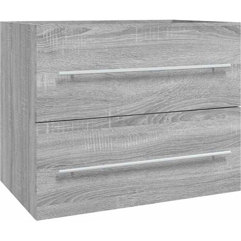 Maison Exclusive - Waschbeckenschrank Grau Sonoma 60x38,5x48 cm H (1/5)