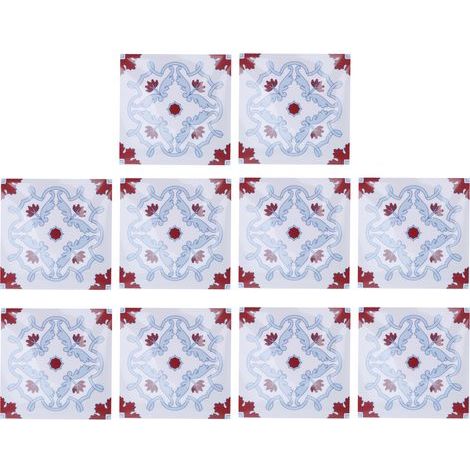 Lot de 10 autocollants muraux imperméables adhésifs pour décoration carrelage cuisine salle de bain (1/5)