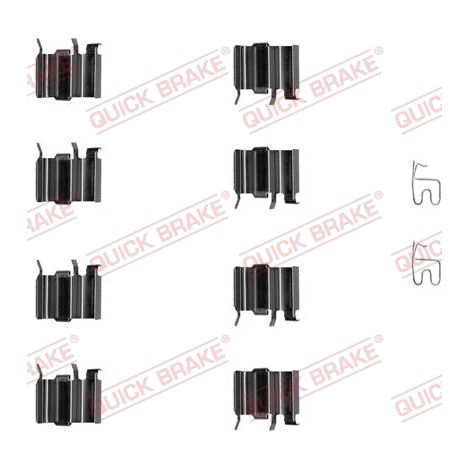 Kit d'accessoires, plaquette de frein à disque Quick Brake 109-1244 MAZDA