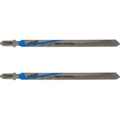2 Lames de Scie Sauteuse Hss Queue en T, Longueur Dentée 110 Mm, Longueur Totale 130 Mm, Pas de Dents : 1,2 Mm, Dents Ondulées Et Fraisées,argent (1/5)