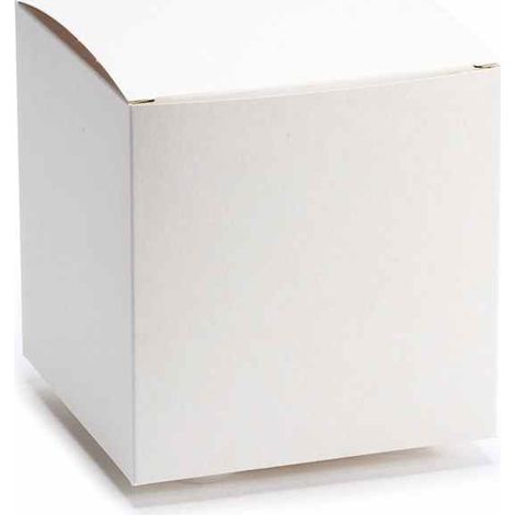 Scatole cubiche classica avorio, set da 25 pezzi, cm 14 x 14 x 14 H