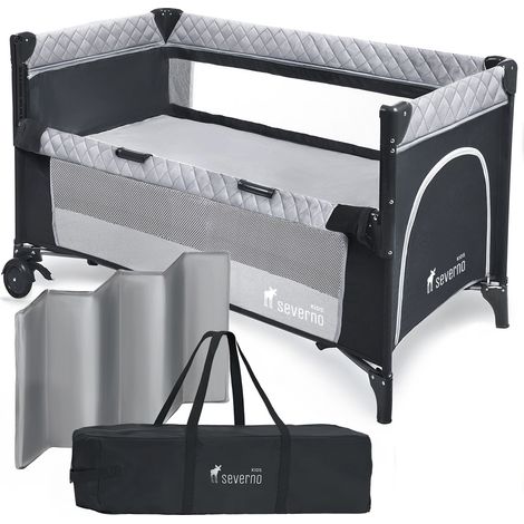 Lit de voyage pliable pour une nuit, 3 niveaux + sac de transport