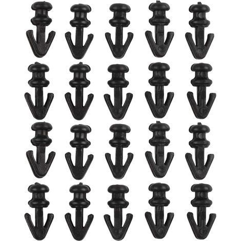 20 clips de verrouillage porte voiture, fixations à rivets (1/5)