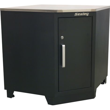 Sealey APMS15 Premier&trade Heavy-Duty Modular Corner Floor Cabinet 930mm