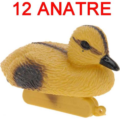 12 ANATRE GALLEGGIANTI 12X6X7CM DECORO LAGHETTO GIARDINO