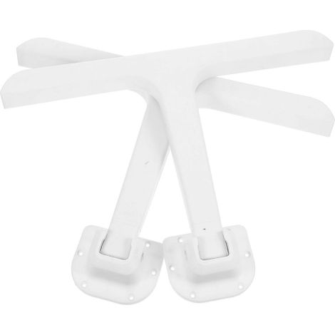 Pieds de table pliables, pieds de support pliables, ensemble ménager robuste de 4 pièces (1/5)