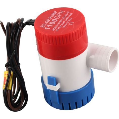 Pompe de cale à eau marine électrique 12 V 3 A 1 100 GPH submersible pour bateau de plaisance (1/5)