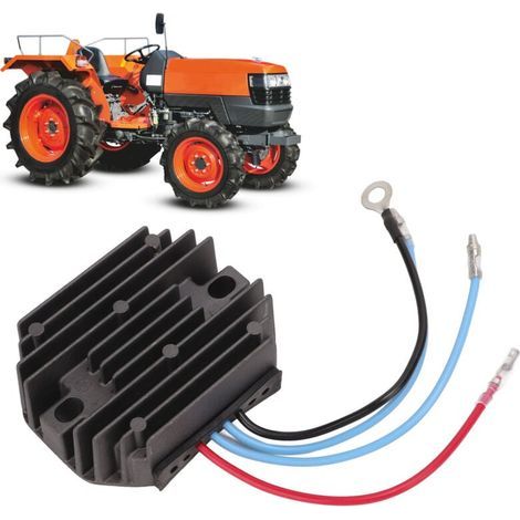 Régulateur de tension 12 V en alliage d'aluminium 66611-55250 de remplacement pour tracteur Kubota B4200 B5100 (1/4)