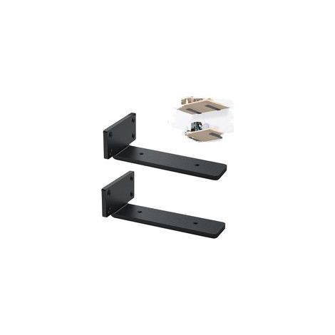Lot de 2 équerres murales industrielles – Charge lourde, 5 mm d'épaisseur, 25 cm