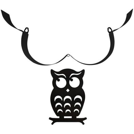 Soporte promocional para papel higiénico, portarrollos con forma de animal, soporte de hierro para papel higiénico para baños para almacenamiento y transporte - modelo independiente (búho) (1/3)