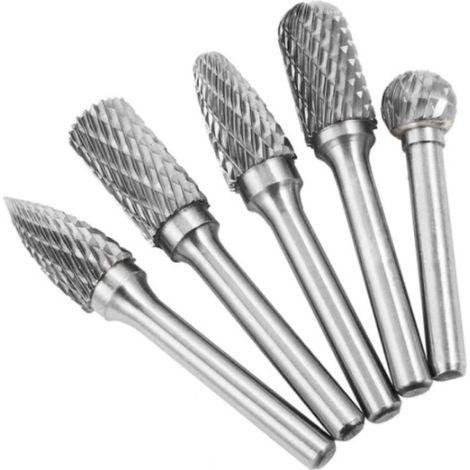 frese rotanti a doppio flauto in carburo di tungsteno da 6×10 mm per lavorazione del legno, lucidatura dei metalli, incisione, foratura (1/5)