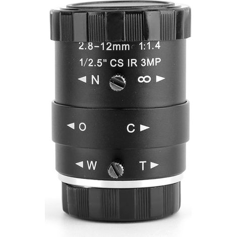 1080p HD Zoomobjektiv mit manueller Blendenverstellung, Brennweite 2,8-12 mm, für Überwachungskameras. (1/5)