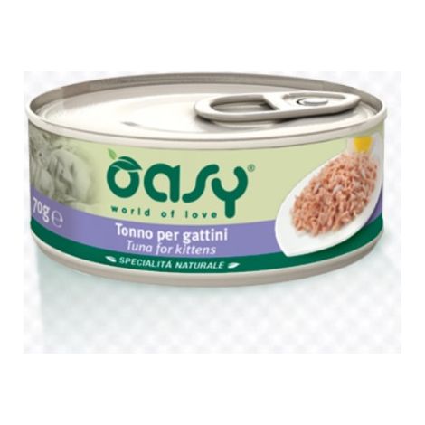 Oasy Cat Specialità Naturali Kitten Tonno - Oasy Cat Specialità Naturali Kitten Tonno - Lattina Da 150 Gr (1/2)