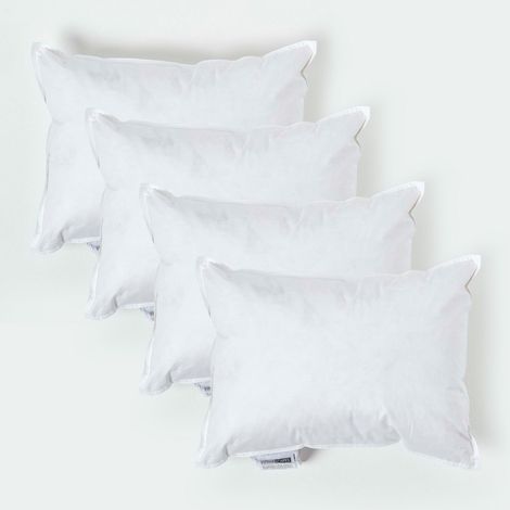 HOMESCAPES Coussin de garnissage en plumes de canard, 30 x 40 cm - Lot de 4 (1/5)