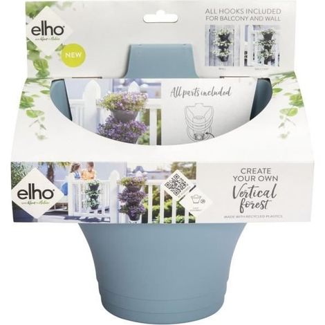 VASO CORSICA VERTICALE FOREST 24CM SET/3 VINTAGE BLUE ELHO (1/2)