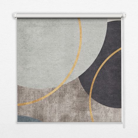 Tenda a Rullo Interna per Finestra - Tenda Filtrante Luce - Tenda Privacy - Tenda Decorativa Rettangolare - Rullo per Interni - (100 cm x 140 cm) - Astrazione (1/5)