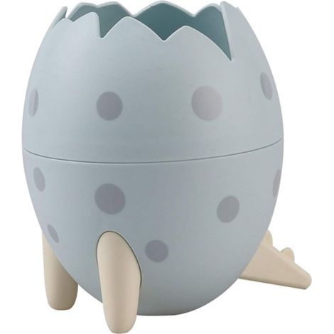 Poubelle en forme d'œuf de dinosaure, seau de rangement de bureau, à coquille, grande capacité, multifonctionnel, compact, tri des déchets (1/5)