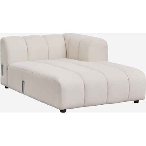 Módulo chaise longue derecho para sofá modular en tela bouclé Eliot SKLUM (1/5)