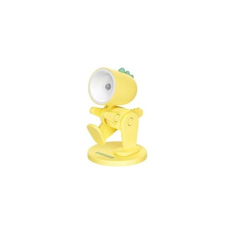 Kreatives Mini-LED-Nachtlicht in Hasenform, faltbare Schreibtischlampe mit Handyhalterung und niedlichem Dinosaurier-Nachtlicht, Raumdekoration – 1 Stück – Crezuo