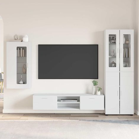 Conjunto de mueble de TV FLORIN 3 pcs Madera de ingeniería (1/5)