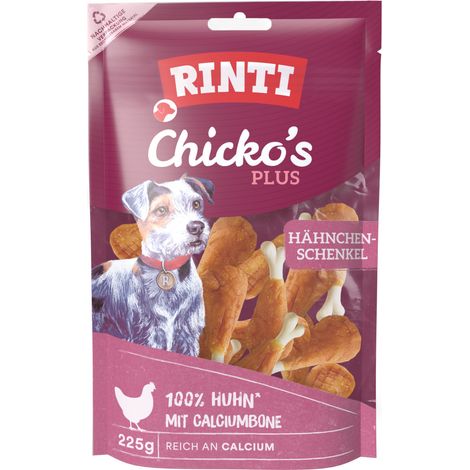Rinti Chicko Plus Hundesnack Hähnchenschenkel mit Calcium 80 g Hundeleckerlis