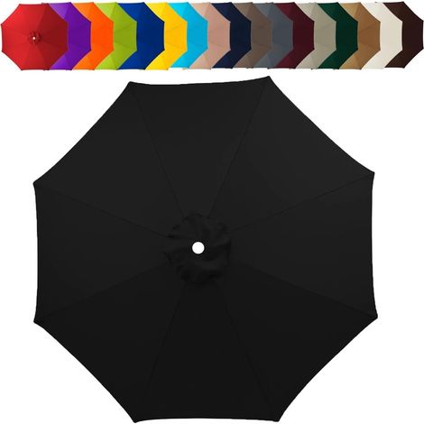 Replacement Parasol Canopy 2.0m/2.5m/2.7m/3.0mDurable Garden Umbrella Canopy Cover 6/8 Arms Waterproof Parasol Fabric Replacement for Outdoor Shade Solutions (1/5)
