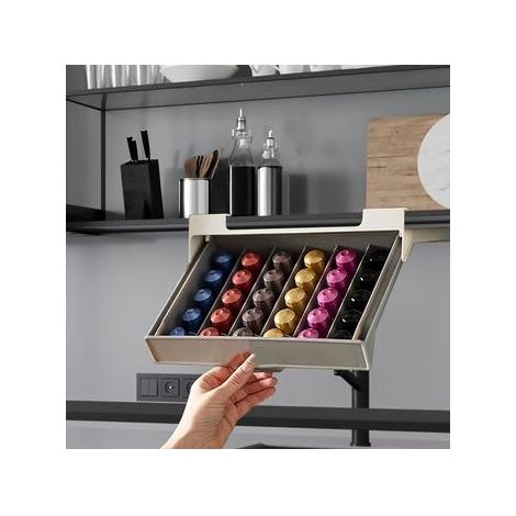 Boîte de rangement pour capsules de café dans le tiroir (1/2)
