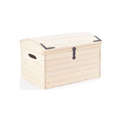 BAULE FORZIERE 60X37XH37CM IN ABETE (1/2)