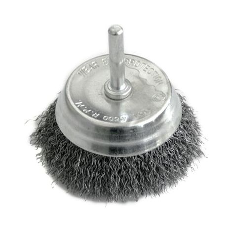 Bürste Strend Pro CCB-509, 100 mm, Topf-, gewellt, mit Schaft, Draht 0.3 mm