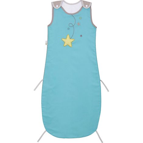 Gigoteuse été P'tit Basile Collection Pluie d'étoiles 6-36 mois coloris turquoise