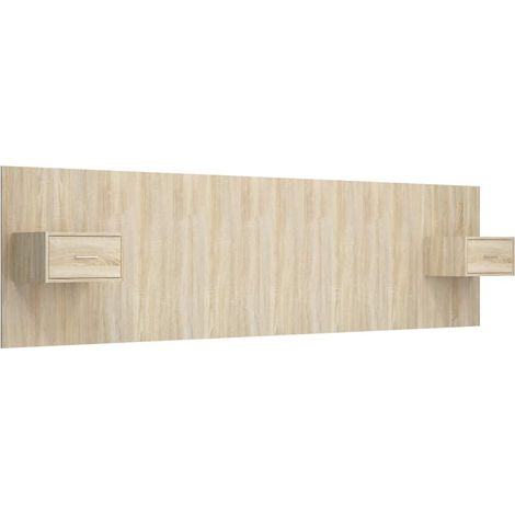 Maison Exclusive - Testiera Letto con Comodini in Legno Multistrato Rovere Sonoma