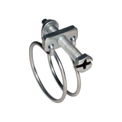 Collier de serrage à double fil Diamètre 57 à 62 Acier zingué W1 - 5 pièces (1/5)