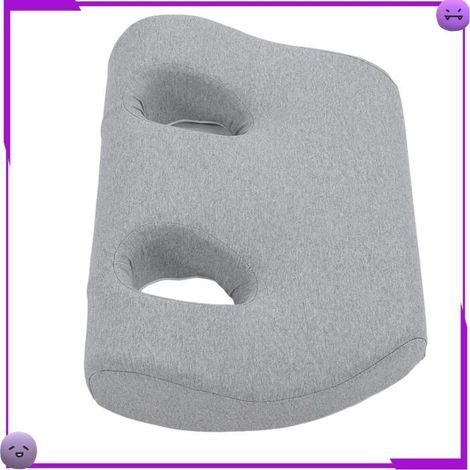 Oreiller d’oreille à double trou - AUCUNE - Dormeurs latéraux - Mousse à mémoire haute densité - Conception espace oreilles (1/5)
