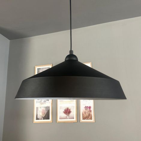 bamyum Lema Suspension Luminaire Rétro en Metal de 37,5 cm, Lustre de Salon Vintage, Éclairage de Plafond pour Chambre, Cuisine, Lampe Suspendue (1/5)