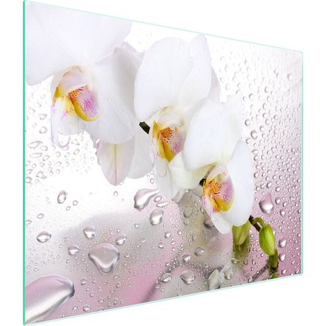Glasschneidebrett 52x30 Orchidee (1/5)