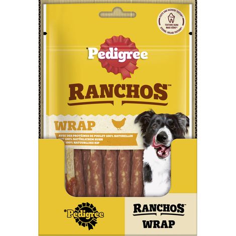 Pedigree Ranchos Hundeleckerli Wrap mit Huhn 60 g (1/3)