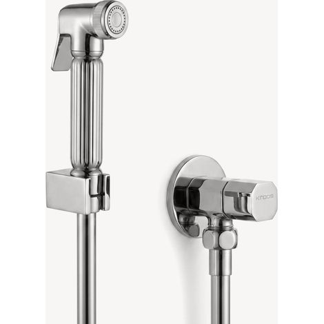 Moderne Handbrause mit Impulsfunktion - Verchromt (1/2)