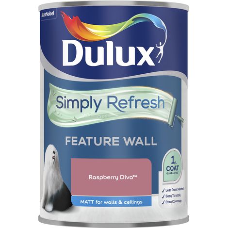 Dulux Simply Refresh Feature Wall Matt Emulsion Paint - 1.25L - Rasberry Diva