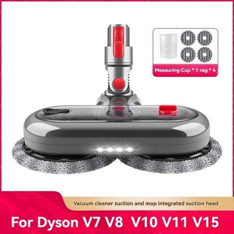 Accessoire balai électrique pour aspirateur V7 V8 V10 V11 V15 avec 4 lingettes de nettoyage pour sols secs et humides (1/5)