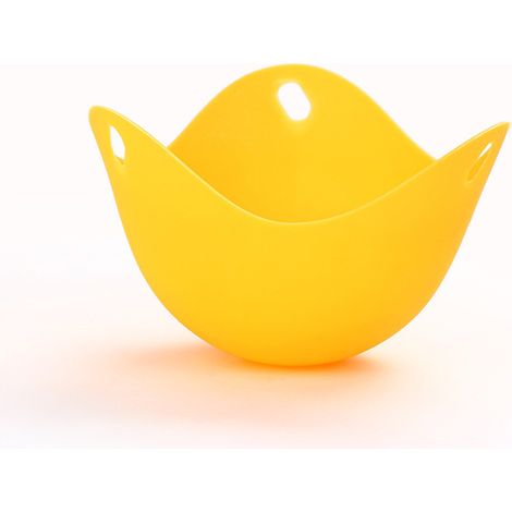 4 pièces de moules à vapeur pour œufs, chaudière à œufs en silicone à haute température, cuiseur à vapeur pour œufs domestiques (orange) (1/2)
