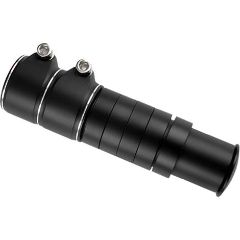 Lenkererhöhung für Rennräder und Mountainbikes, Lenkerverlängerung, Lenkkopfadapter aus Aluminiumlegierung, 13 cm, schwarz (1/5)