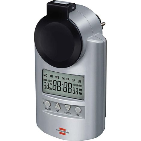 Brennenstuhl Primera-Line DT IP44 Programador digital plateado