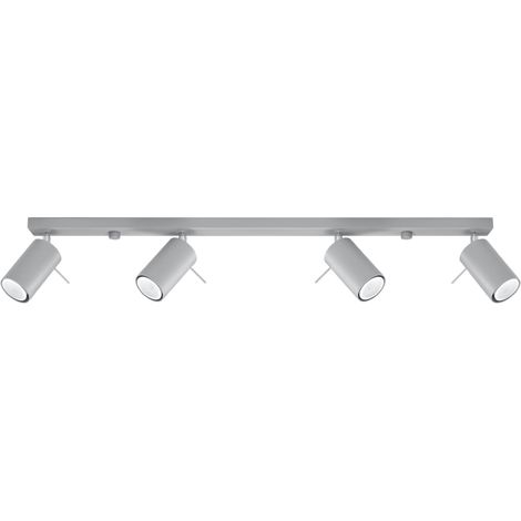 Plafonnier RING 4 GU10 Gris SOLLUX SL.0453 (1/5)